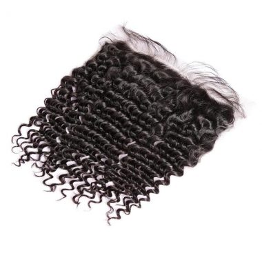 Brazilian Kinky Curly Freepart -14 inch Lace Frontal