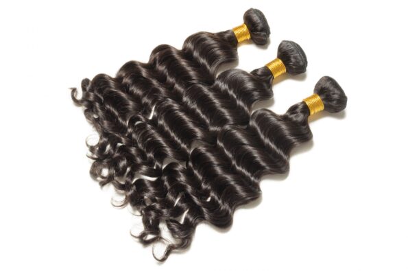 loose deep curly black human hair weaves extensions bundles