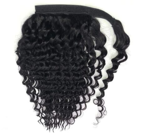 18 Inch Deep Wave 1B Wrap Ponytail